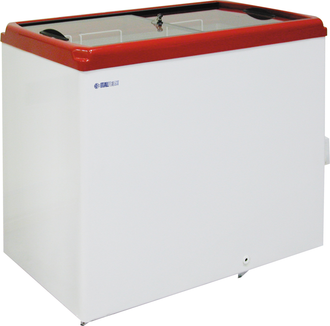 Ларь морозильный ITALFROST (ЛВН 300 П) CF 300F красный (4 корзины)