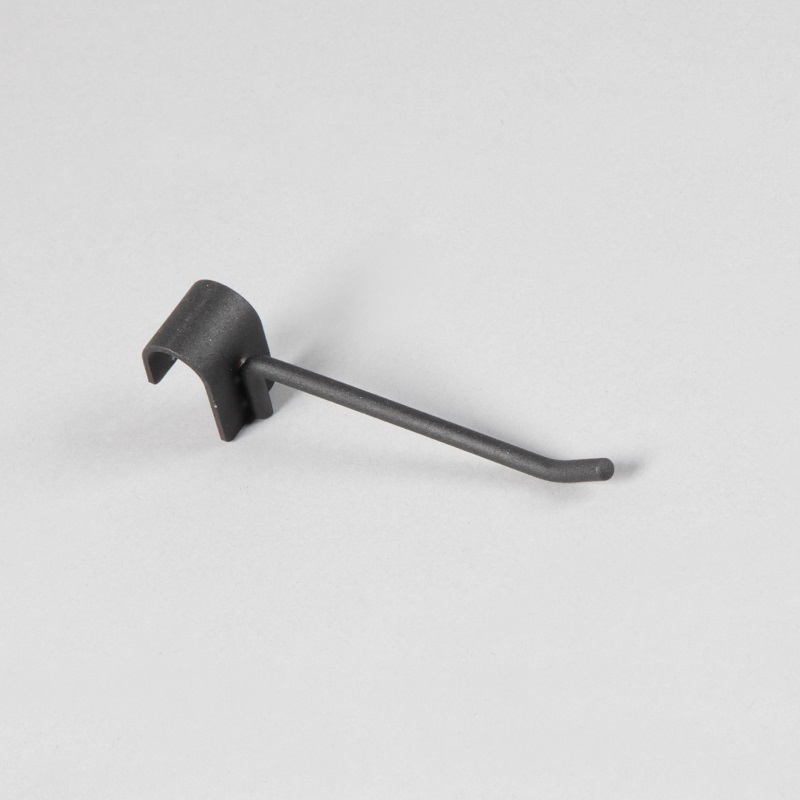 Крючок для овальной трубы L=100 мм, черный муар U5002(черн)