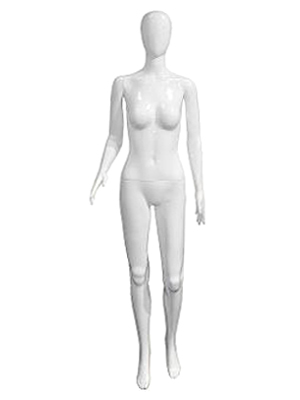 Манекен женский глянцевый 175, 86-65-86, белый