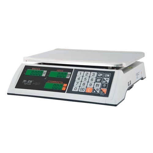Весы торговые M-ER 327-32.5 LCD BAZAR с АКБ (без стойки)