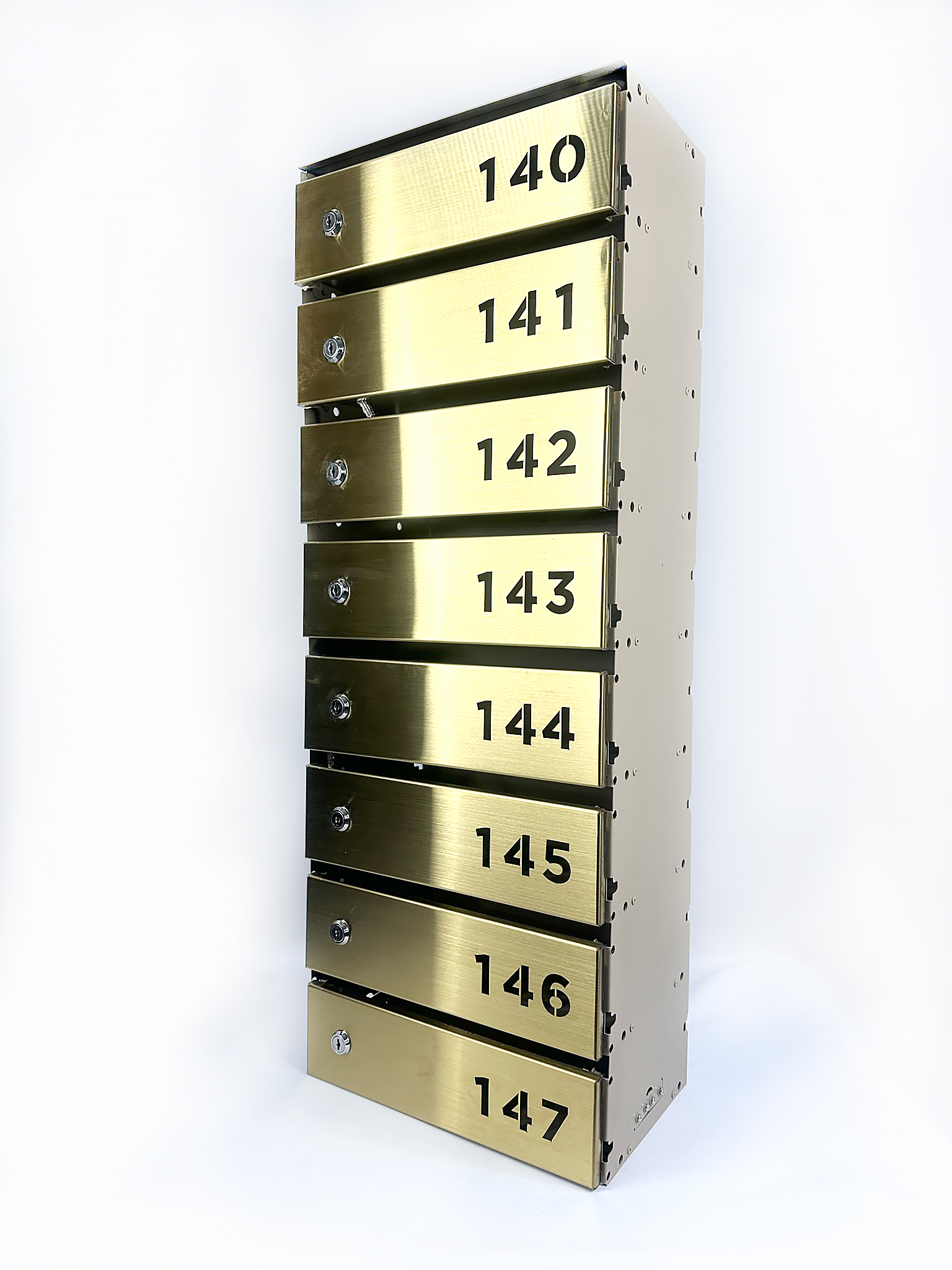 Почтовый ящик  «Пегас стандарт М2 11» (Ral7016 муар, сквозная лазерная резка)