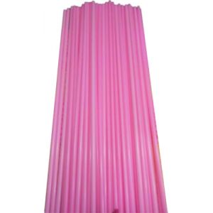 Палочки пластиковые для сахарной ваты 370 мм, розовый 100 шт