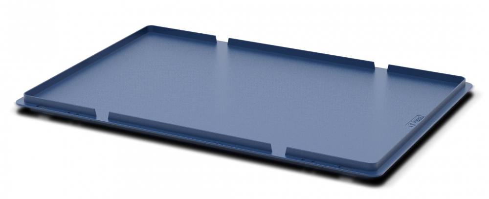 Крышка ящика многооборотного KLT (600*400) синяя (32 шт/уп)