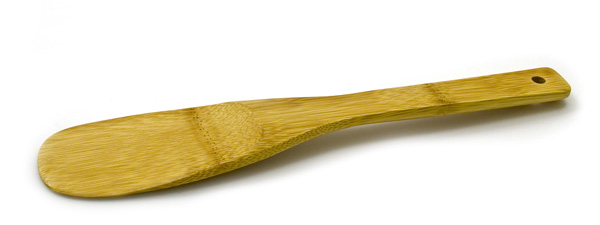 Лопатка кулинарная бамбуковая овальная 110 мм [FJ102