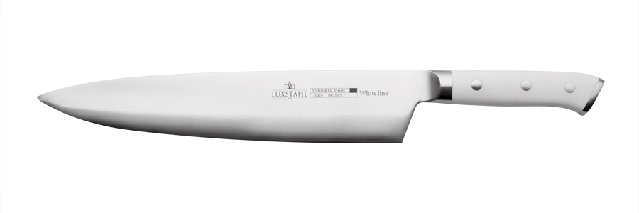 Нож поварской 250 мм White Line Luxstahl [XF-POM BS144