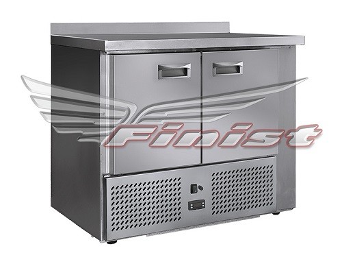 Холодильный стол СХСн-600-2 1000*600*850 (-2...+8С, нижний агрегат, 2 двери) 