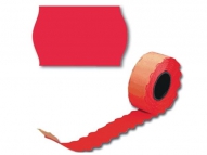 Этикет-лента МЕТО большая универсальная  26*12, волна (700 эт/200 рол.) красная