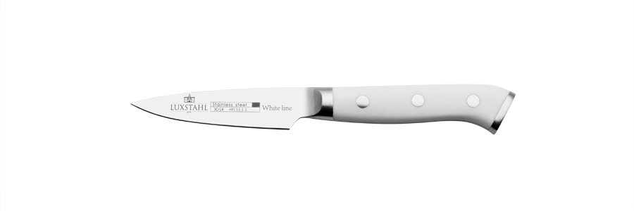Нож овощной 80 мм White Line Luxstahl [XF-POM BS140