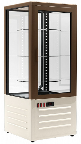 Шкаф холодильный Carboma D4 VM 120-2 (R120Cвр бежево-коричневый,) (+6...+12)