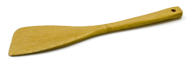 Лопатка кулинарная бамбуковая угловая 120 мм [FJ110
