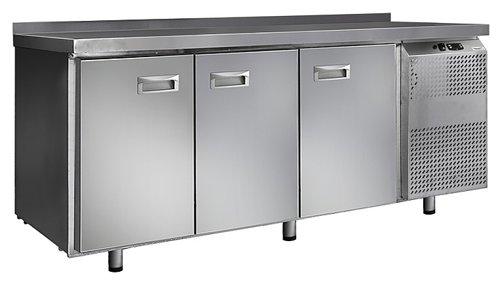 Среднетемпературный холодильный стол СХС-600- 3, 3 двери,борт (1810*600*850)